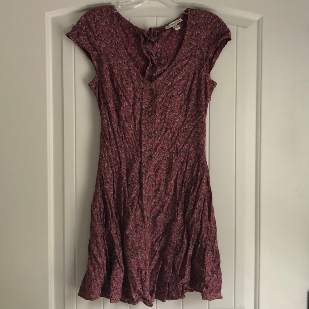 American Eagle Lace up Back Sundress